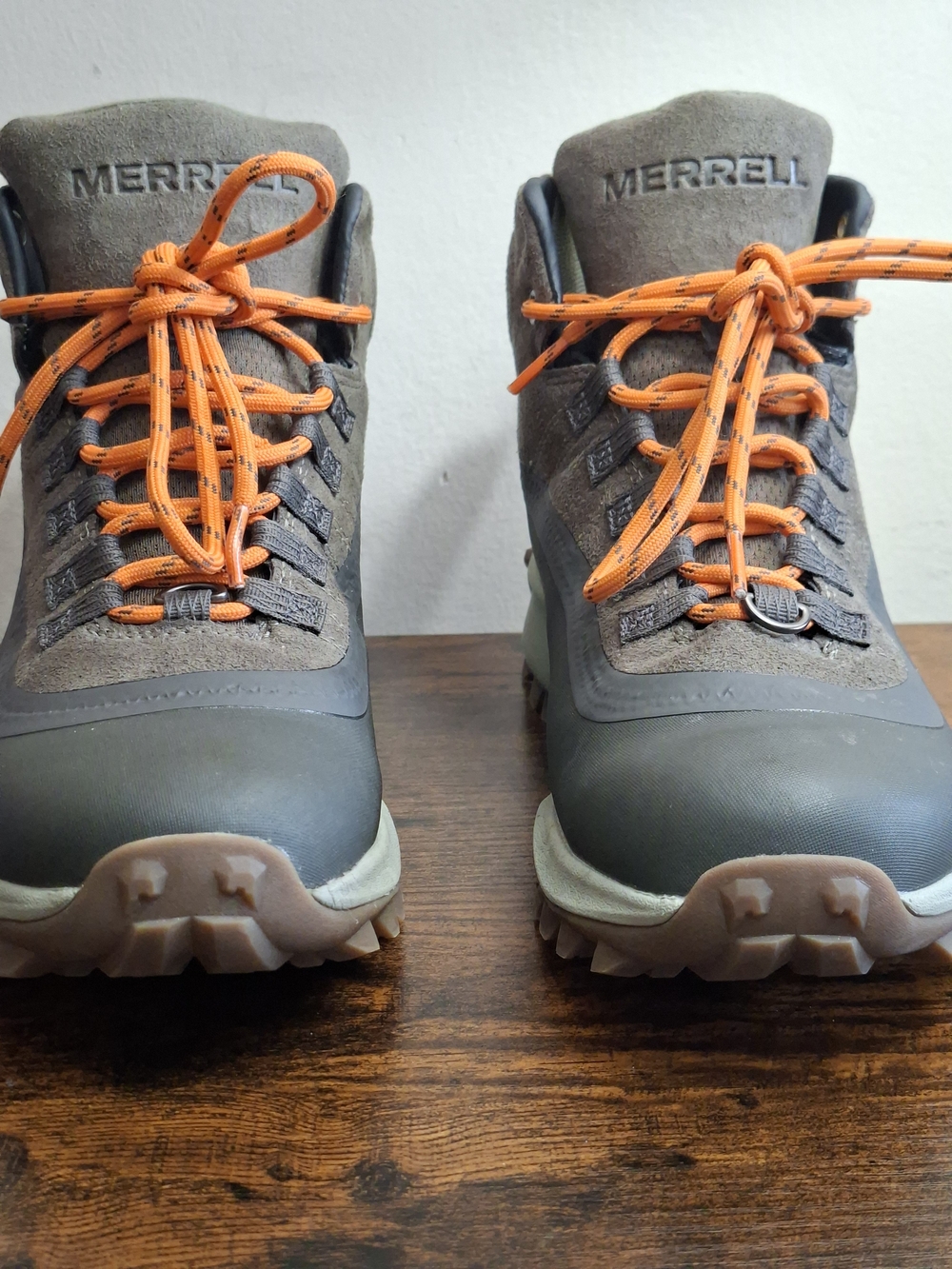 New MERRELL Men's Thermo Snowdrift Mid Shell Waterproof Boots Olive Brown Sz 7